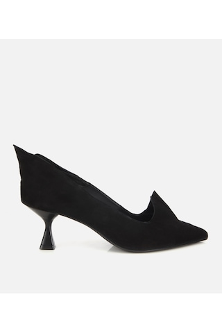 Hotiç Kadın Süet Deri Sivri Burunlu Minimal Stiletto 01ayh318310a100 01ayh318310a100 Siyah