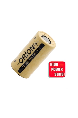 Orion 1.2V Ni-Cd SC 1500mAh Şarj Edilebilir Pil - HP