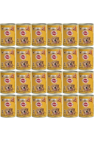 Pedigree Tavuklu Konserve Yetişkin Köpek Maması 24 x 400 G