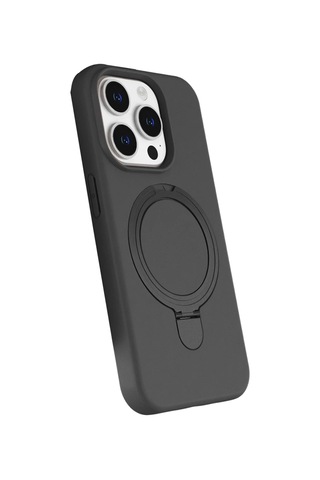 Apple İphone 14 Pro Max Uyumlu Regal Magsafe Standlı Kapak - Titan Gri
