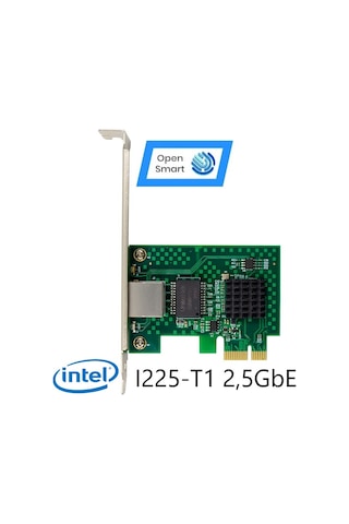 Open Smart 1 Port Intel I225-T1 2,5GbE Ethernet Kart - OPS7265NT