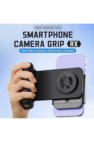 Yunboo Bluetoothlu Telefon Tutucu Rx01-b - 15w Kablosuz Şarj, Dönebilir Tripod Ve Manyetik Kıskaç İle Fotoğraf Çekim Asistanı
