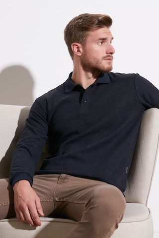 Buratti Pamuklu Regular Fit Düğmeli Polo Yaka Erkek Kazak 456211 Lacivert