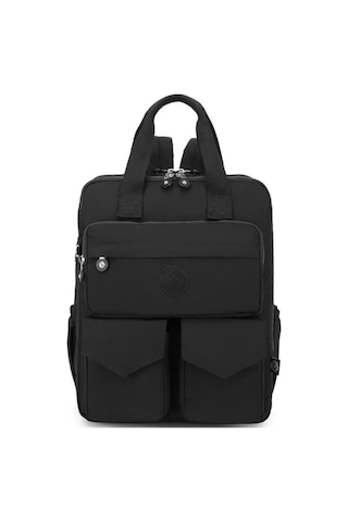 Smart Bags Büyük Boy Krinkıl Kumaş Sırt Çantası-2022-1175 Siyah