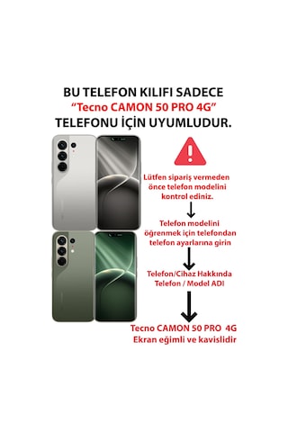Tecno Camon 50 Pro 4g Uyumlu Atatürk Lider Baskılı Silikon Kılıf