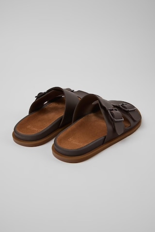 Camper Lluc Sandal Erkek Kahverengi Deri Sandalet-14027