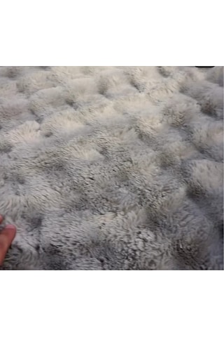 Merinos Diamond Kürk Bubble Desen Comforter Set, Çift Kişilik Yorgan Seti 220x240 Gri