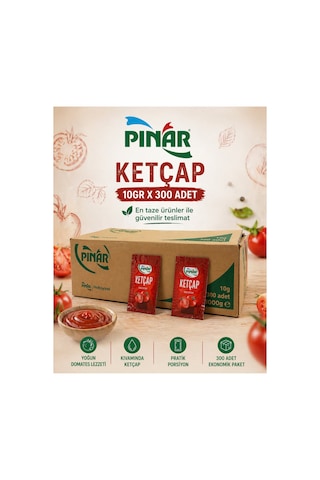 Poşet Ketçap 10 Gr X 300 Adet