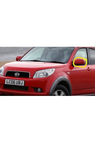 Daihatsu Terios Sol Ayna Kapağı 2006-2011 2. Nesil Kapak Astarlı 3d Plastik