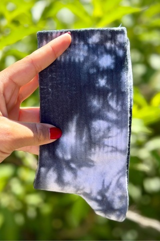 Lousocks Unisex Siyah Batik Desenli Soket Spor Çorap