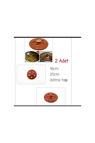 Dolma Taşı --tam Sırlı Toprak Dolma Taşı 2adet