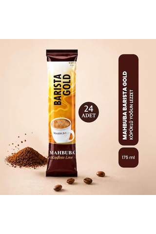 Mahbuba Barista Gold Kahve Kupa Bardak Hediyeli 24x18gr Hazır