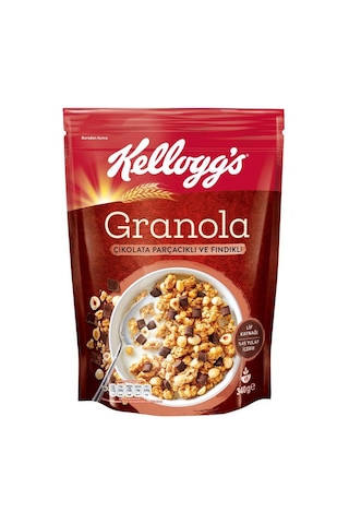 Kellogg's Granola Çikolata Parçacıklı Ve Fındıklı 5 x 340 G
