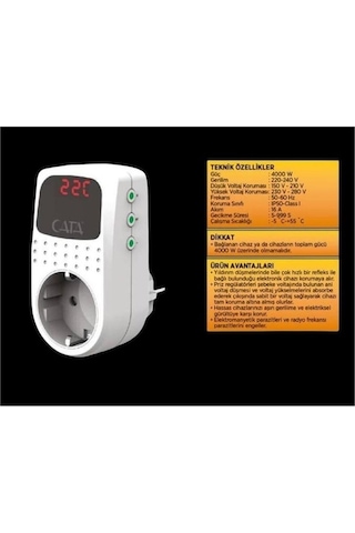 Cata Ct 9187 Akım Korumalı Priz Çocuk Koruması İle Güvenli Kullanım Cata 0