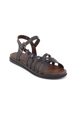 Kuum 176-05 Kadın Sandalet Kum-y6-17605001 Siyah