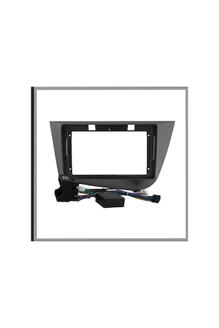 Govimaks Seat Leon 2005-2012 Uyumlu Füme 9 Inc Androıd Multimedya Çerçevesi - Soket-canbus