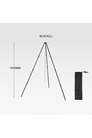 Ayrılabilir Açık Kamp Ateşi Tripod Şenlik Ateşi Raf,l-gümüş Gümüş Gümüş