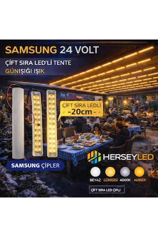 Yüksek Lümen Tente Led Samsung Çift Sıra Günışığı Gün Işığı