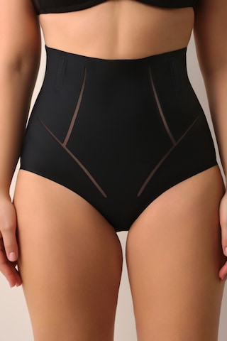 Suwen Yüksek Bel Yeni Nesil Lazer Kesim İz Bırakmayan İnce Dokulu Slip Korse Sw9000012 Siyah