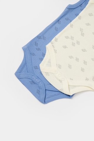 Organik Modal Fil Baskılı 2 Li Askılı Unisex Bebek Badi 001