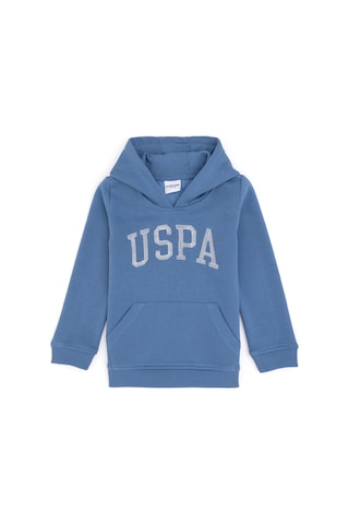 U.S. Polo Assn. Kız Çocuk Koyu Mavi Kapüşonlu Basic Sweatshirt 50296388-VR032