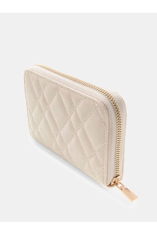 Guess Isemay Patent Look Kadın Cüzdan Swgg9628140 Krem
