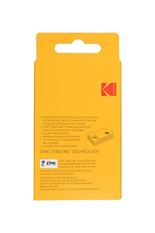 Zink Fotoğraf Kağıdı, 50 X 76 Mm, Anında Film, 50'li Paket Diğer