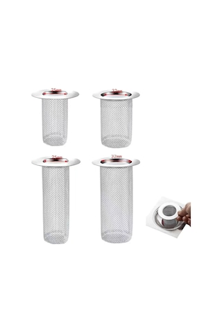 Geeksen Paslanmaz Çelik Zemin Drenaj Filtresi Çeşitli Ebatlarda Süzgeç Drenajlar Örgü Sepet Filtreler Saç Tutucu Banyo Mutfak Lavabo Tıkanma Önleyici Diğer