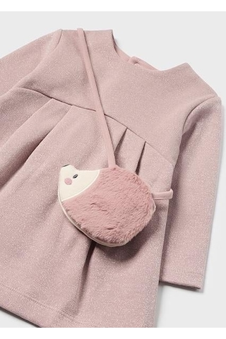 Mayoral Kız Bebek Pembe Elbise Çanta Takım 02915 Pembe