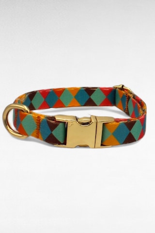 Caramelos İsimli Köpek Tasması, Yavru Köpek Tasması, Küçük Irk Köpek Tasması, Metal Kilit, 1,5 Cm Mavi