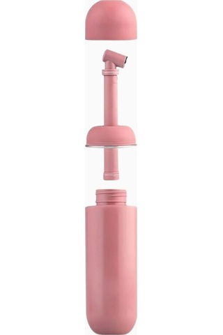 Trava 380ml Taşınabilir Seyahat Bidesi Pembe Klozet