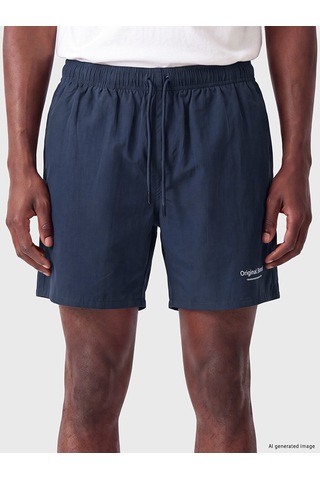 Lcw Swımwear İndigo Kısa Boy Baskılı Erkek Deniz Şortu