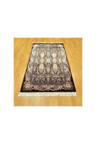 Paisley Buta Motifli 90 X150 Cm İpek Halı Çok Renkli