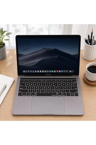 Macbook Pro Türkçe Q Klavye Koruyucu Us Ansı Düz Enter Uyumlu Silikon Keyboard Cover 13-15 İnç A1706 A1989 A2159 A1707 A1990 Amerikan İngilizce Klavyeyi Türkçe Q Ya Çeviren Siyah