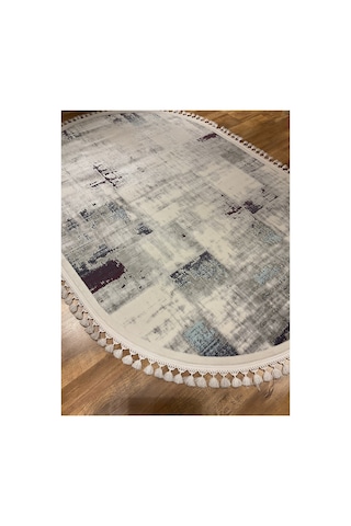 Borneo 2464a 160x230 Oval Gri Halı