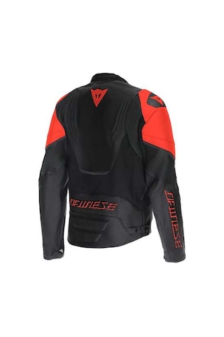 Dainese Daınese Ceket Racıng 5 Leather Blk Blk Red Fluo