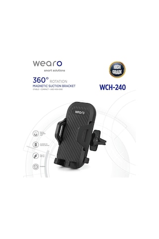Izgaralıktan Araç Içi 360 Derece Dönen Telefon Tutucu Otomatik Telefon Tutucu - Klima Izgara İçin Wch-240