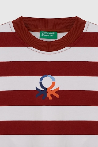 United Colors Of Benetton Erkek Çocuk Sweat Bntb23297 Kırmızı Çizgili Kırmızı Çizgili