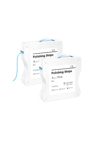 Skycity Dental İki Adet Mavi İnce Zımpara Şeridi - Dişler İçin Parlatma Ve Taşlama