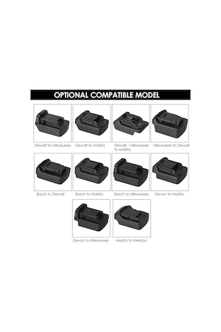 Tenfowee 18v-20v Lityum Pil Adaptörü - Bosch, Dewalt, Makita, Milwaukee Uyumlu Dönüştürücü