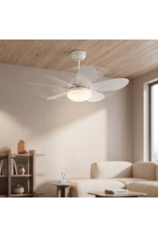 Büro Ev Ofis Hediyesi İçin 52cm Zamanku Uzatmalı Led Avize Tavan Vantilatörü