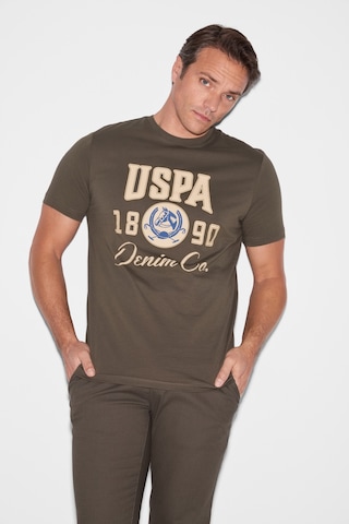 U.s. Polo Assn. Erkek Koyu Haki Tişört 50327174-vr111