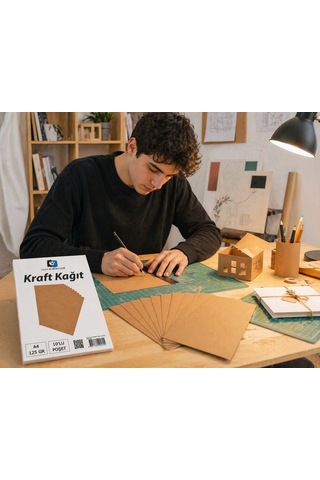 Alex A4 125 Gr. Kraft Kağıt 10 Lu