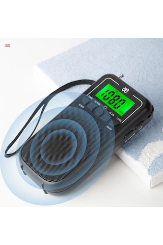 Radio Small Fm/am Digital Display Portable Emergency Lighting Stili2