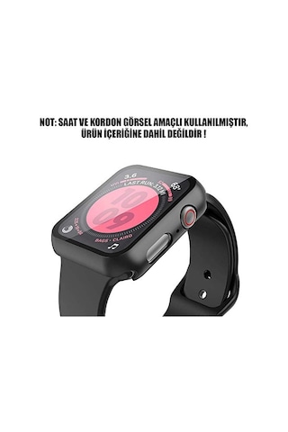10 42mm Kılıf Premium Slim Watchband Siyah Series 10 42mm İle Uyumlu Kılıf - Siyah