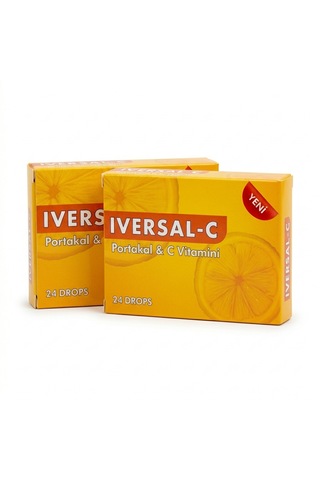 Iversal C Portakal Aromalı C Vitamini Pastil 60 G 24'lü Kutu