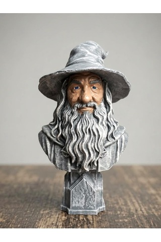 Eselya3d Gandalf Figür, Yüzüklerin Efendisi Gandalf Büst, Gri Gandalf Figür Hediye-15cm-fanart