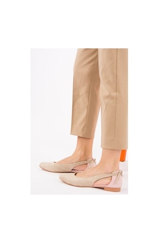 Fox Shoes Ten/Pudra Kadın Babet H726324002 Pudra