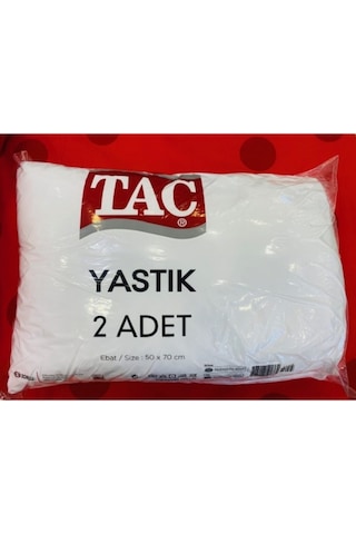 Taç Beyaz Yastık 2'li 769699680195