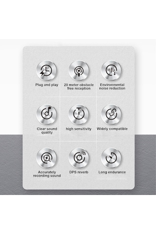 Wezone K60 Kablosuz Kragı Mikrofonu, Şarj Kutusu İle, Canlı Yayın Ve Telefon Kaydı İçin, Type-c + İos Adaptörü, 1 Alıcı 1 Verici